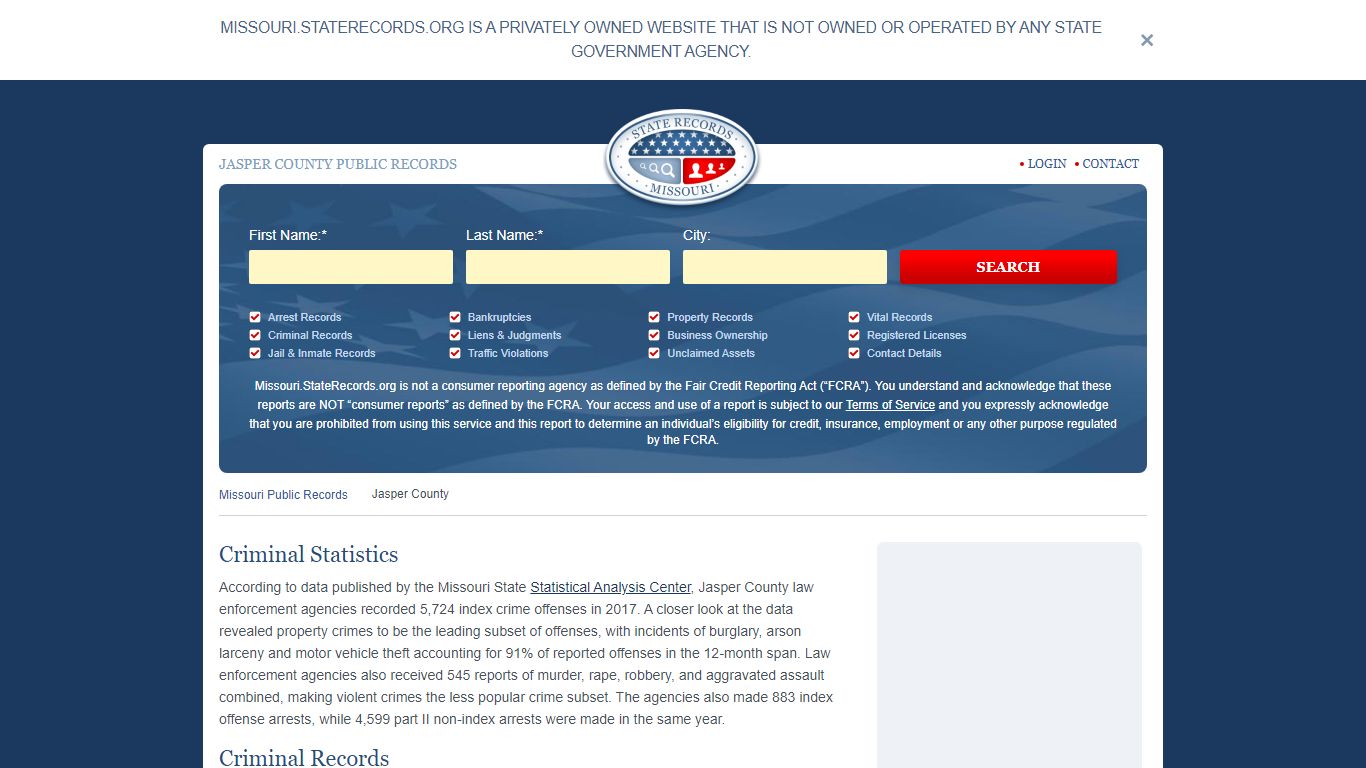 Jasper County Arrest, Court, and Public Records | StateRecords.org